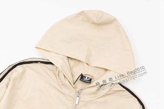 Balenciaga X Adidas專櫃巴黎世家2023FW新款聯名連帽拉鏈風衣外套 男女同款 tzy2962
